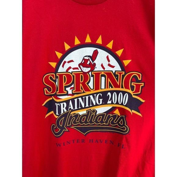 Vintage Lee Sport Indians Spring Training 2000 Shirt Sz L - Picture 2 of 7